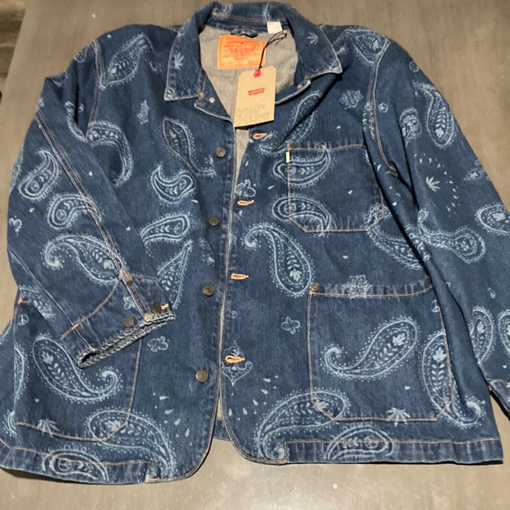 NWT Levi’s x Snoop Dogg denim paisley jacket XL